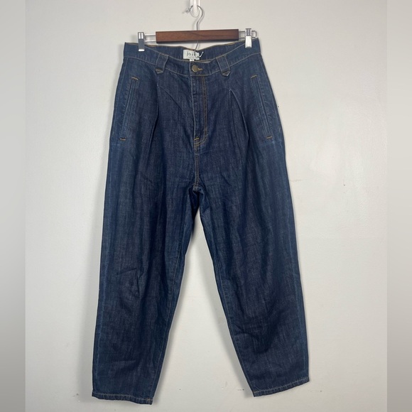 JOIE  Primrose Straight Leg Denim Pant trouser pleated JEANS SZ 30 - Picture 4 of 9